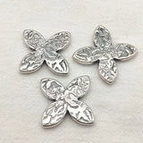 CCB Effect Leaf Shape Beads for DIY Jewelry, 100pcs