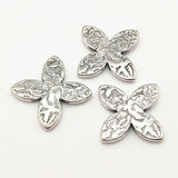 CCB Effect Leaf Shape Beads for DIY Jewelry, 100pcs