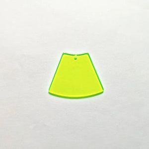 Neon Trapezoid Charms for Earrings DIY - 50pcs