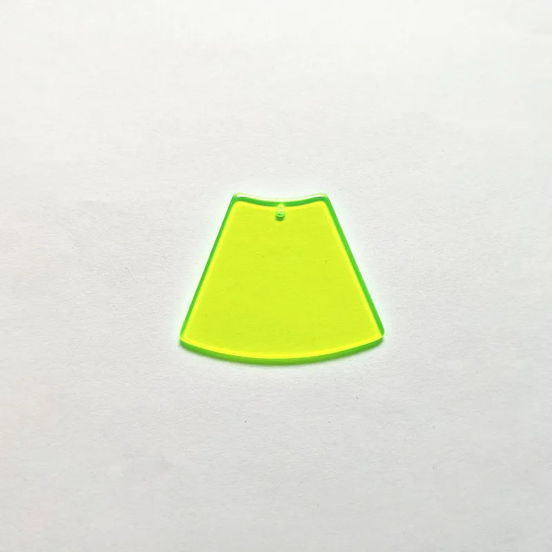 Neon Trapezoid Charms for Earrings DIY - 50pcs
