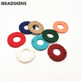 31mm Acrylic Round-Shape Earring Charms - 100pcs