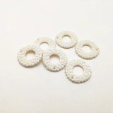 31mm Acrylic Round-Shape Earring Charms - 100pcs