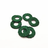31mm Acrylic Round-Shape Earring Charms - 100pcs