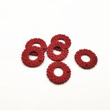 31mm Acrylic Round-Shape Earring Charms - 100pcs