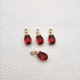Crystal Oval Charm Earring DIY Parts 30pcs