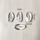 220pcs Clear Acrylic Irregular Shape Beads for Jewelry Making