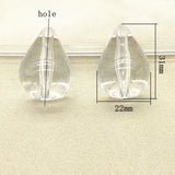 Clear Drop Beads for Necklace Earring DIY Parts Jewelry Accessories