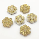 Bronzing Flower Beads for Necklace Earring DIY Parts