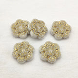 Bronzing Flower Beads for Necklace Earring DIY Parts