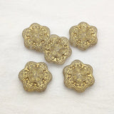 Bronzing Flower Beads for Necklace Earring DIY Parts