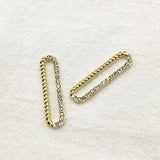 31x8mm 100pcs Rhinestone/Pearl Charm for Jewelry Making DIY