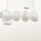 Clear Acrylic Oval Beads for Earrings DIY - 120pcs