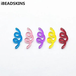100pcs Clear Twisted Shape Charm for Jewelry Findings/Earrings DIY Parts