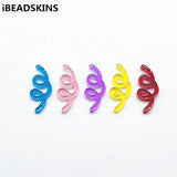 100pcs Clear Twisted Shape Charm for Jewelry Findings/Earrings DIY Parts