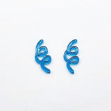 100pcs Clear Twisted Shape Charm for Jewelry Findings/Earrings DIY Parts