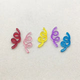 100pcs Clear Twisted Shape Charm for Jewelry Findings/Earrings DIY Parts