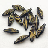 Bronzing Effect Oval Beads 220pcs for Necklace Earring DIY