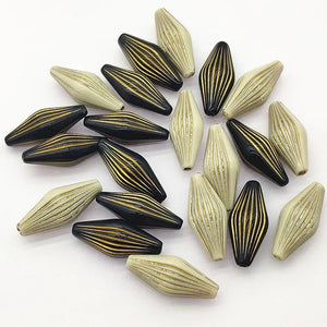 Bronzing Effect Oval Beads 220pcs for Necklace Earring DIY