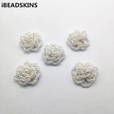 Hand Woven Mini Glass Pearls Charm for Earrings DIY