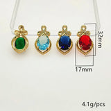 20pcs Crystal CZ Drop Charm for Jewelry Making