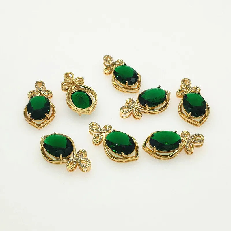 20pcs Crystal CZ Drop Charm for Jewelry Making
