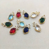 20pcs Crystal CZ Drop Charm for Jewelry Making