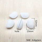 Clear Frosted Acrylic Irregular Shape Beads for Jewelry Making