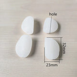 75pcs Clear Acrylic Frosted Beads for Jewelry Making DIY