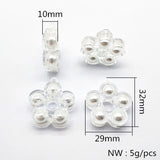 30pcs Flower Charm Earrings Findings for DIY Jewelry