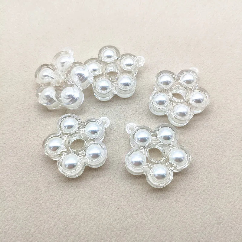 30pcs Flower Charm Earrings Findings for DIY Jewelry