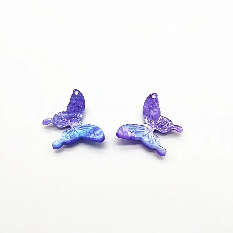 Butterfly Shape Charm for Earrings DIY - 50pcs - 32x30mm