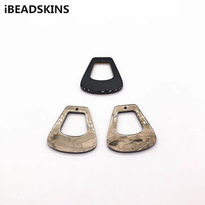 Trapezoid Acrylic Marble Charm for Stud Earring 100pcs