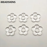 Clear Acrylic Flower Shape Beads for Earring Accessories
