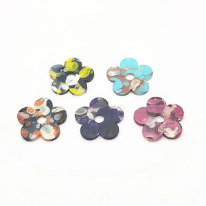 Acrylic Flower Charms for Earrings DIY 100pcs