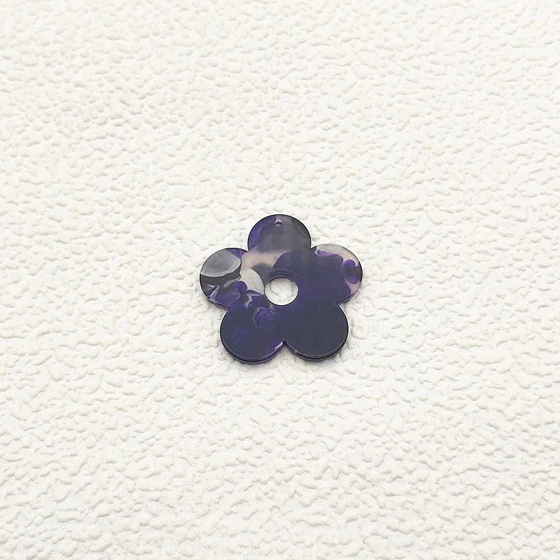 Acrylic Flower Charms for Earrings DIY 100pcs