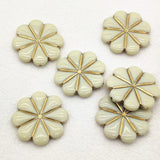 Bronzing Effect Flower Beads for DIY Jewelry, 120pcs