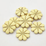 Bronzing Effect Flower Beads for DIY Jewelry, 120pcs