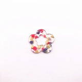 50pcs Acetic Acid Flower Charms for Earrings - Jewelry Findings