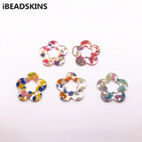 50pcs Acetic Acid Flower Charms for Earrings - Jewelry Findings