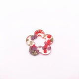 50pcs Acetic Acid Flower Charms for Earrings - Jewelry Findings