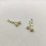 Zinc Alloy Flower Charm Pendant 100pcs for Earrings DIY