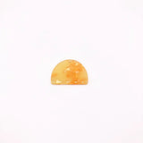 50pcs Acetic Acid Semicircle Shape Charm for Earrings - 34x27mm