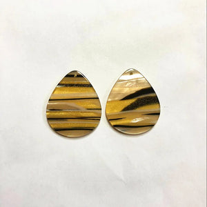 100pcs Acrylic Stripe Drop Charms for DIY Earring Making