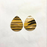 100pcs Acrylic Stripe Drop Charms for DIY Earring Making