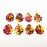 Acetic Acid Stripe Drop-Shape Charm for Earring Accessories 50pcs