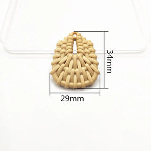 Acrylic Weaving Drop Charm for Earrings, 100pcs, Jewelry Making DIY