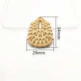 Acrylic Weaving Drop Charm for Earrings, 100pcs, Jewelry Making DIY