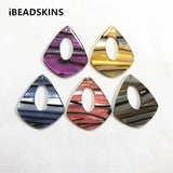 100pcs Acrylic Striped Drop Charms for Earring DIY