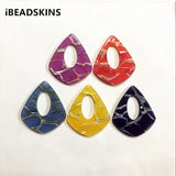 100pcs Acrylic Stripe Drop-Shape Charms for Earrings DIY