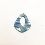 Acetic Acid Imitate Marble Texture Drop Charms 50pcs